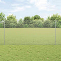 vidaXL Ogrodzenie z drutu spawanego z słupkami 25 x 1,2 m srebrny