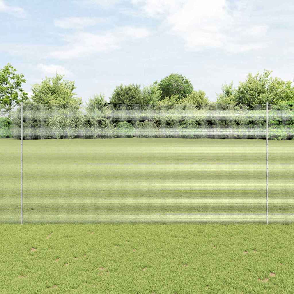 vidaXL Ogrodzenie z drutu spawanego z słupkami 25 x 1,5 m