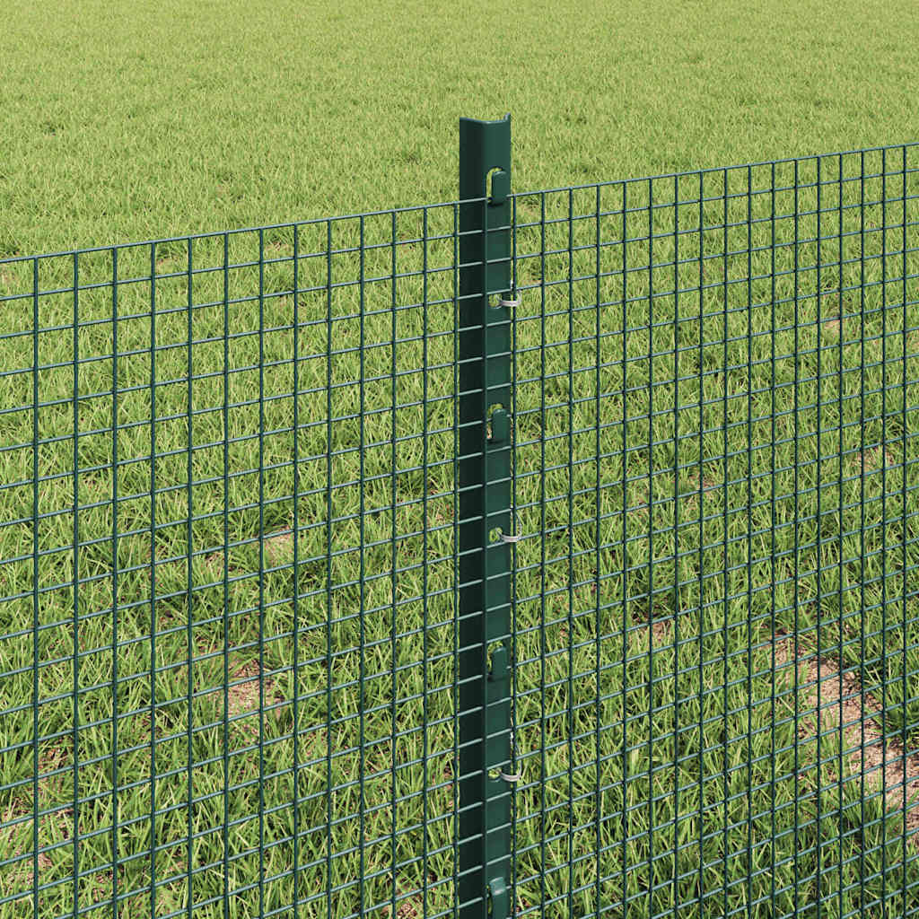 vidaXL Ogrodzenie z drutu spawanego z słupkami 10 x 0,4 m zielony