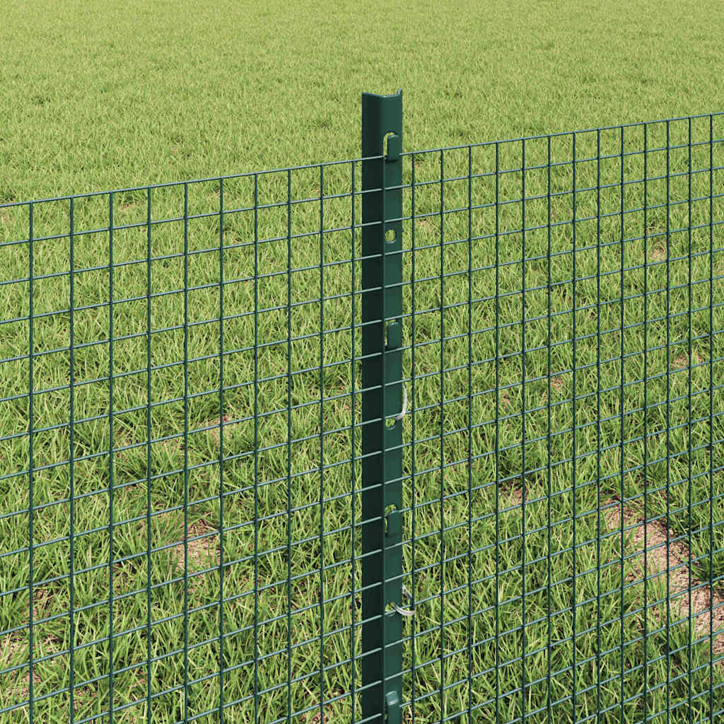 vidaXL Ogrodzenie z drutu spawanego z słupkami 10 x 0,4 m zielony