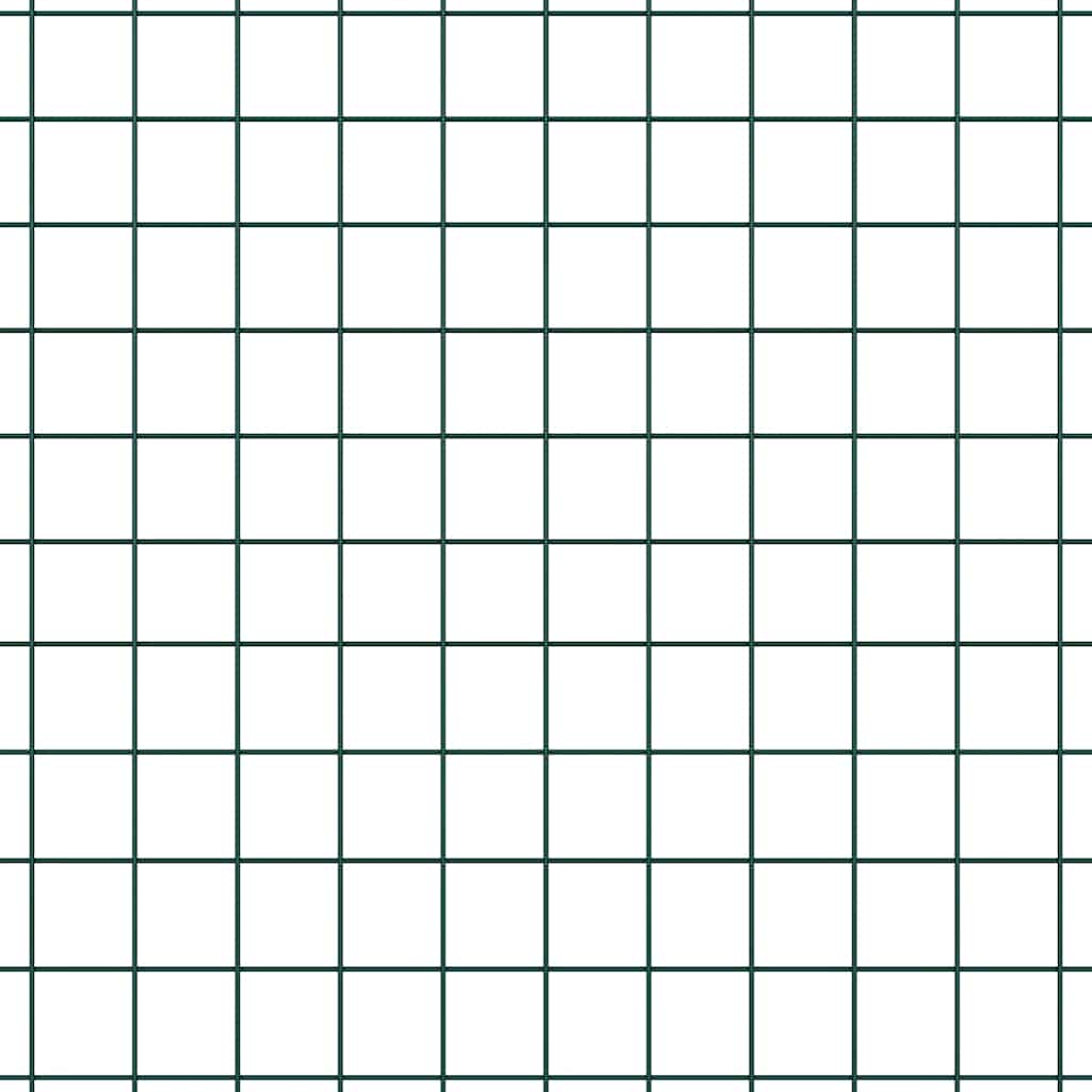 vidaXL Ogrodzenie z drutu spawanego z słupkami 10 x 1,6 m zielony