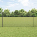 vidaXL Ogrodzenie z drutu spawanego z słupkami 50 x 1,2 m Szary Siatka