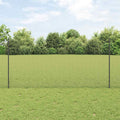 vidaXL Ogrodzenie z drutu spawanego z słupkami 50 x 1,2 m Szary Siatka