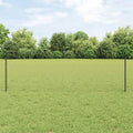 vidaXL Sześciokątne ogrodzenie z słupkiem 10 x 0,5 m Stal pokryta PVC