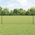 vidaXL Sześciokątne ogrodzenie z słupkiem 10 x 0,6 m Stal pokryta PVC