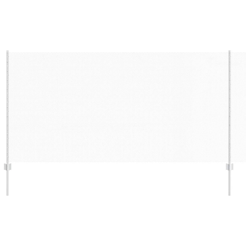 vidaXL Sześciokątne ogrodzenie z słupkiem 25 x 1,2 m Stal ocynkowana