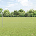 vidaXL Sześciokątne ogrodzenie z słupkiem 25 x 1,5 m Stal ocynkowana