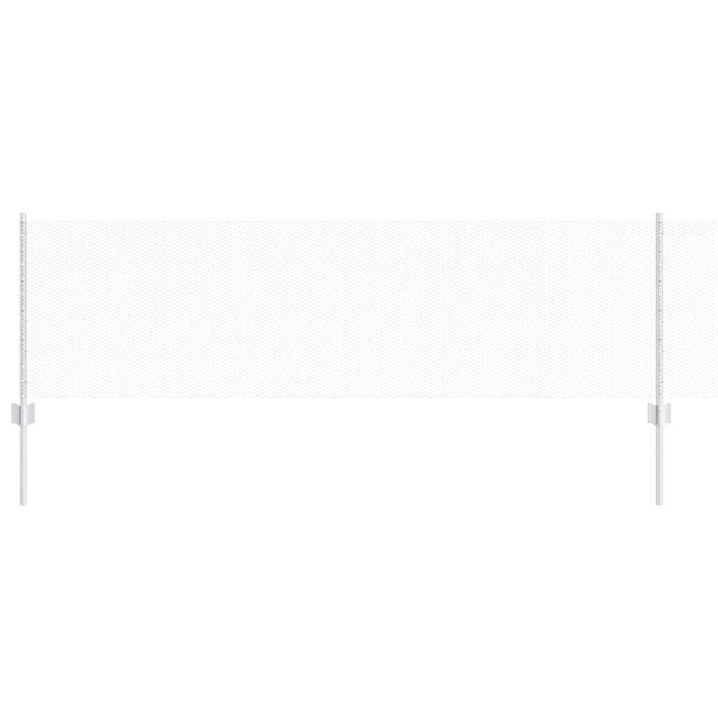 vidaXL Sześciokątne ogrodzenie z słupkiem 100 x 0,6 m Stal ocynkowana