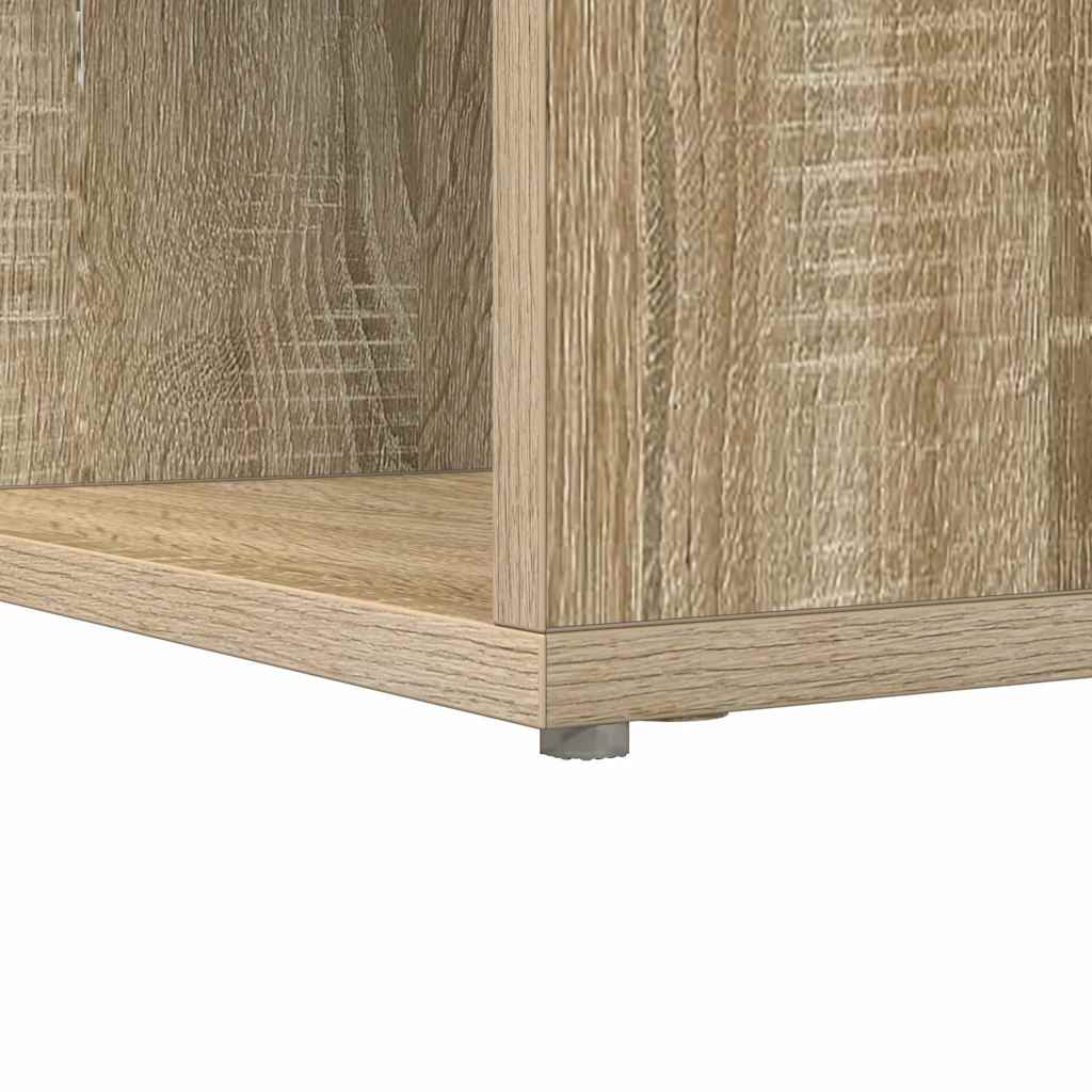 vidaXL Biurko narożne z półką Dąb Sonoma 101,5 x 149,5 x 149,5 cm