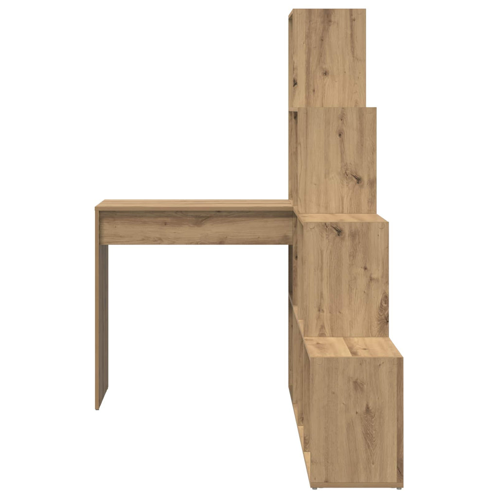 vidaXL Biurko narożne Dąb rzemieślniczy 101,5 x 149,5 x 149,5 cm