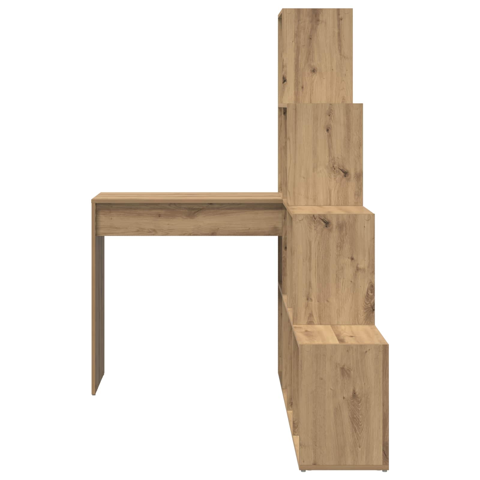 vidaXL Biurko narożne Dąb rzemieślniczy 101,5 x 149,5 x 149,5 cm