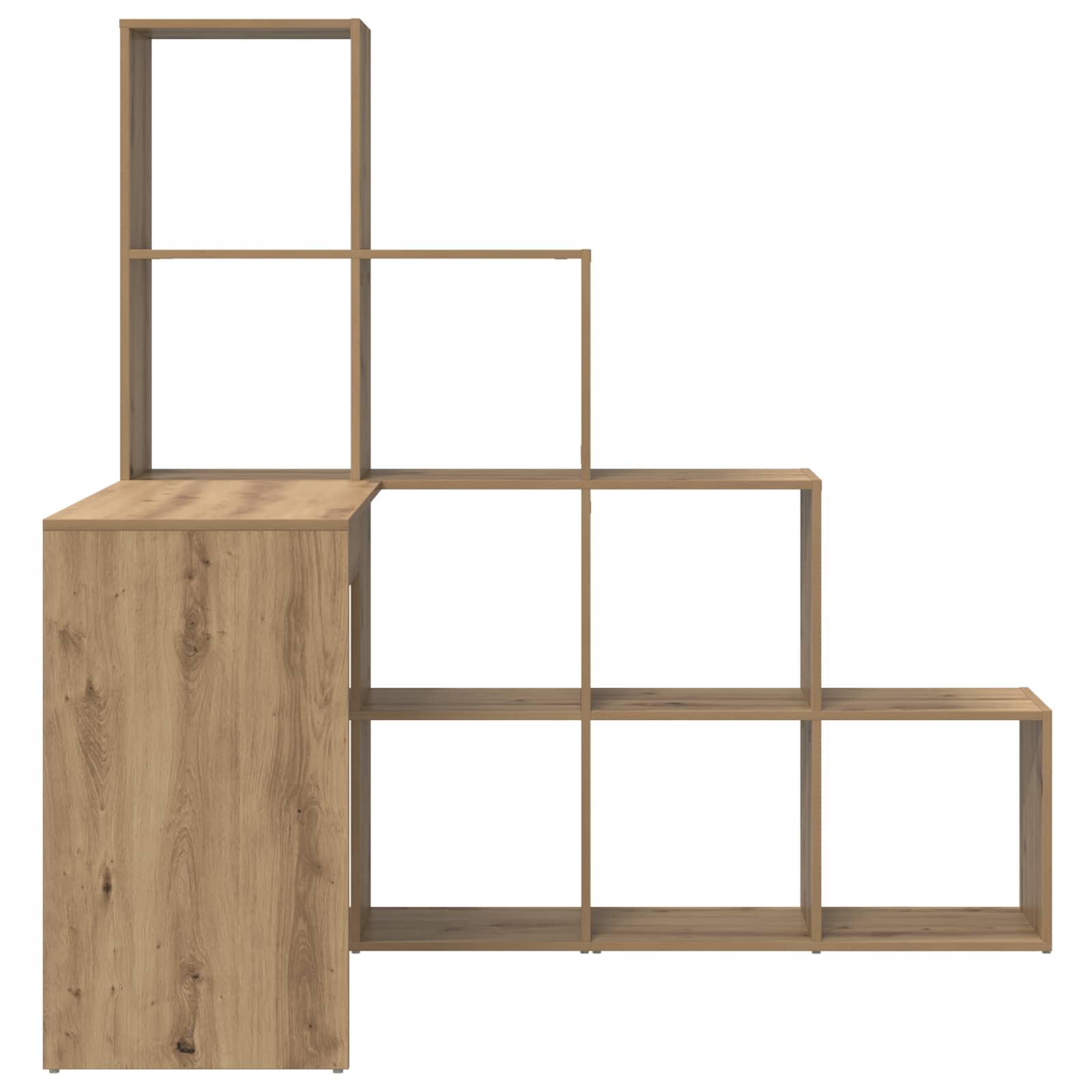 vidaXL Biurko narożne Dąb rzemieślniczy 101,5 x 149,5 x 149,5 cm