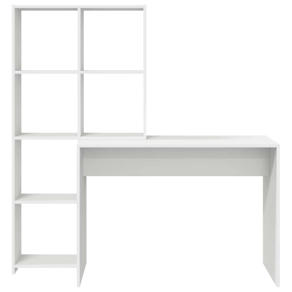 vidaXL Biurko Biały 138,5 x 55 x 143 cm Materiał drewnopochodny