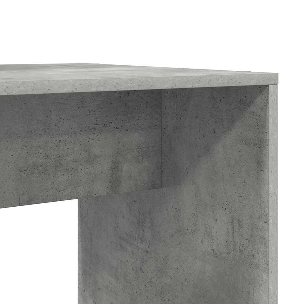 vidaXL Biurko z półką Betonowy szary 138,5 x 55 x 143 cm