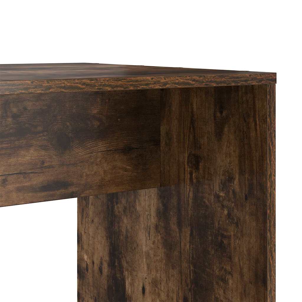 vidaXL Biurko Dąb wędzony 138,5 x 55 x 143 cm Materiał drewnopochodny