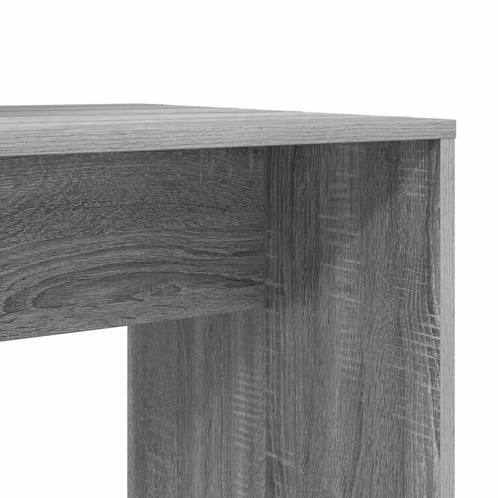 vidaXL Biurko Szary Sonoma 138,5 x 55 x 143 cm Materiał drewnopochodny