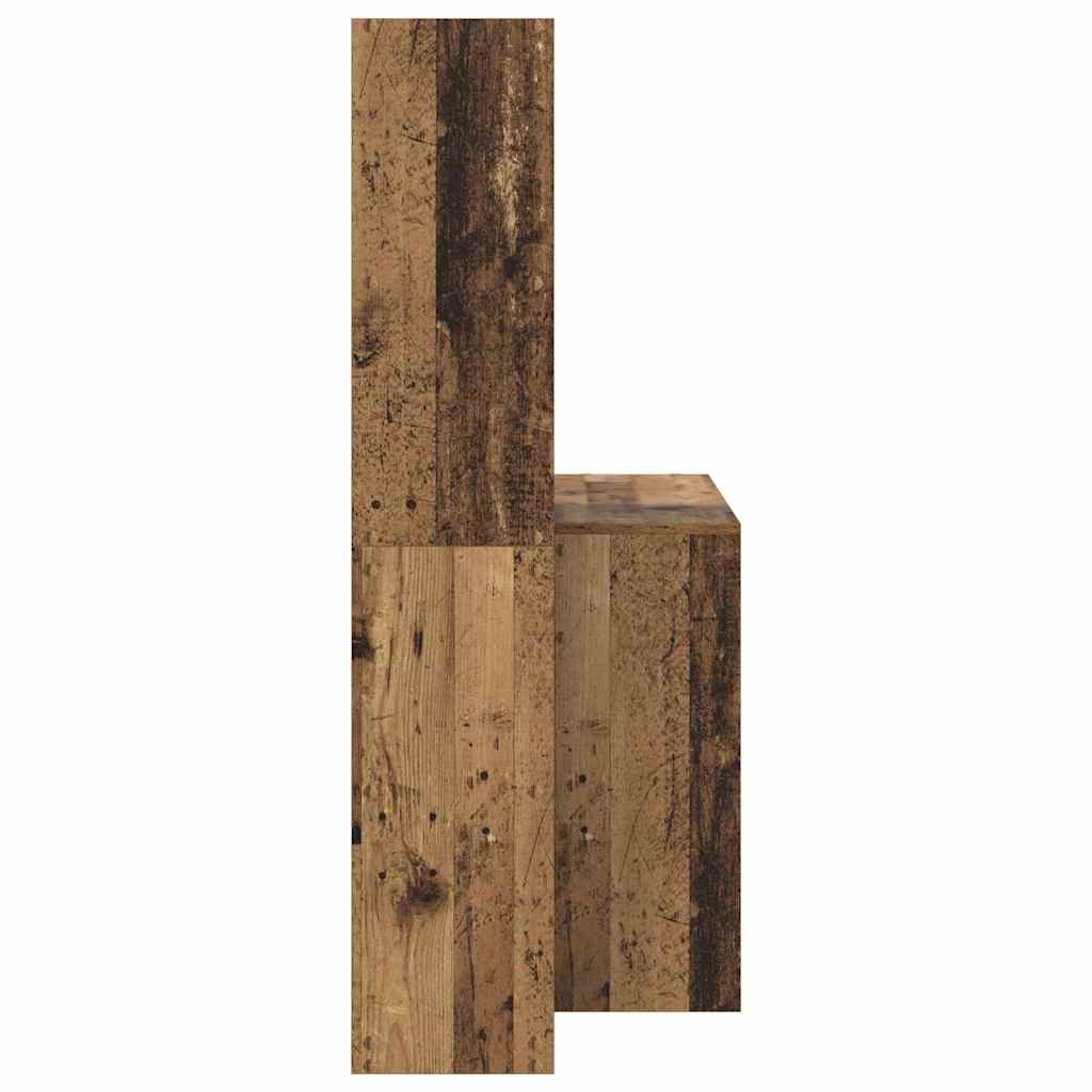 vidaXL Biurko Stare drewno 138,5 x 55 x 143 cm Materiał drewnopochodny