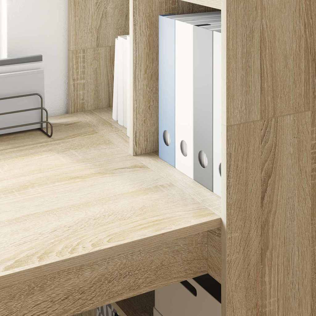 vidaXL Biurko Dąb Sonoma 122 x 67 x 145 cm Materiał drewnopochodny