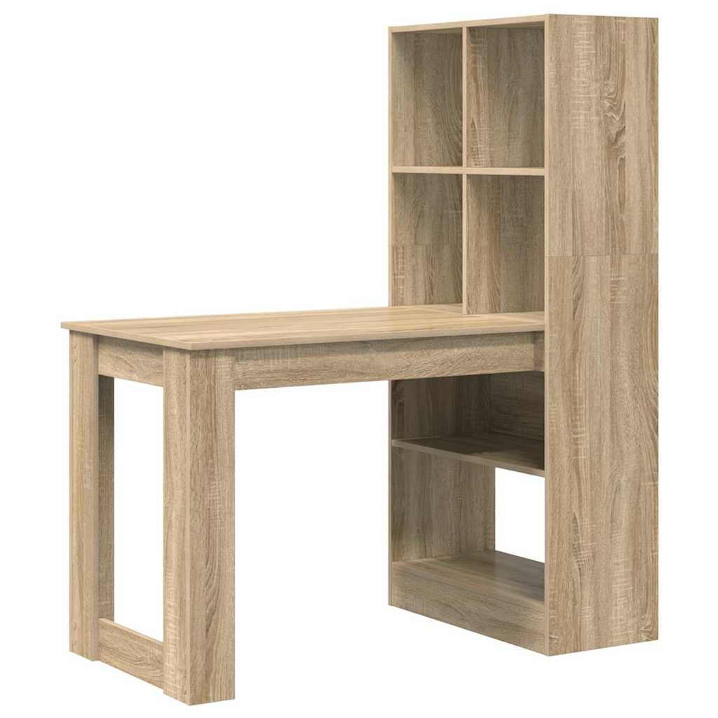 vidaXL Biurko Dąb Sonoma 122 x 67 x 145 cm Materiał drewnopochodny
