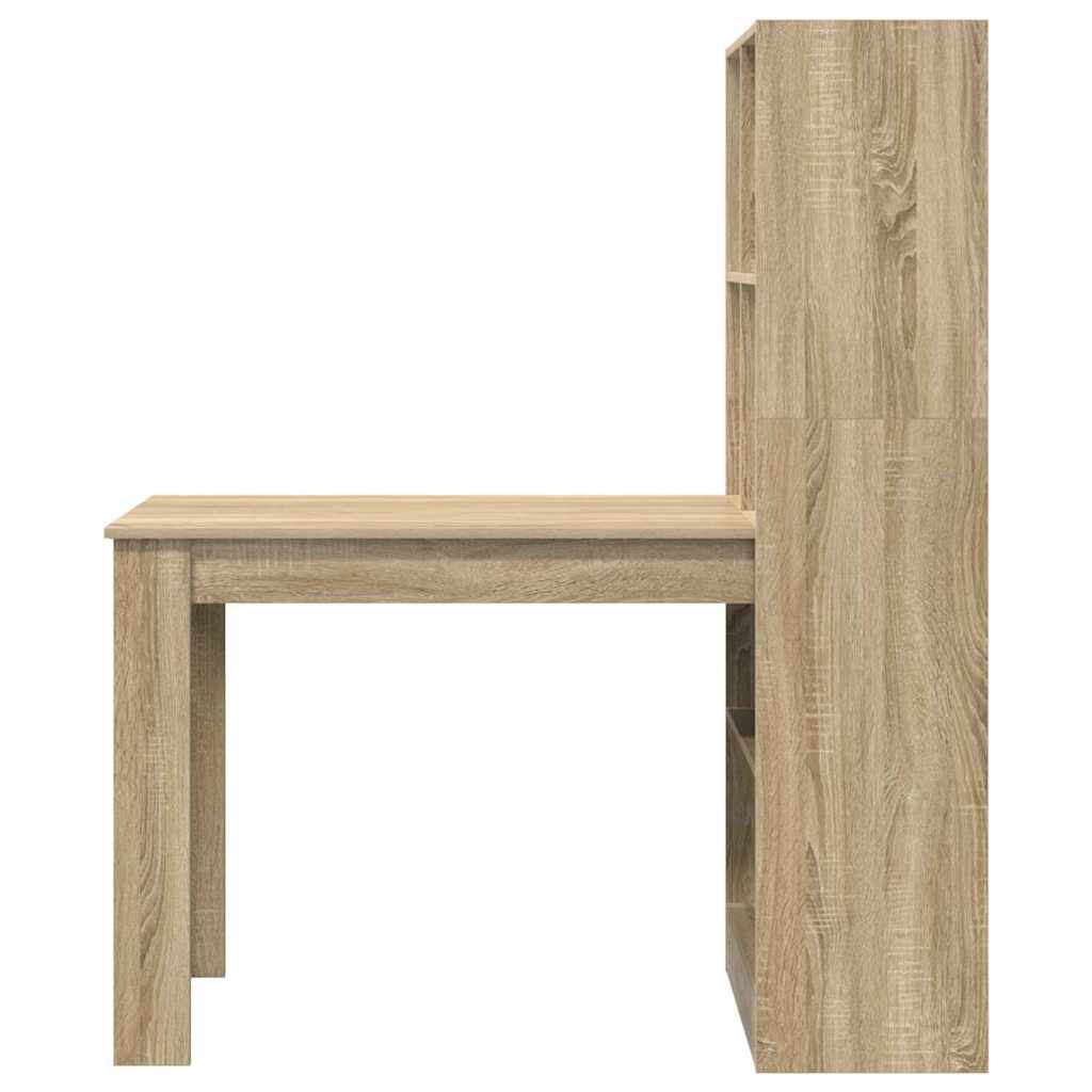 vidaXL Biurko Dąb Sonoma 122 x 67 x 145 cm Materiał drewnopochodny