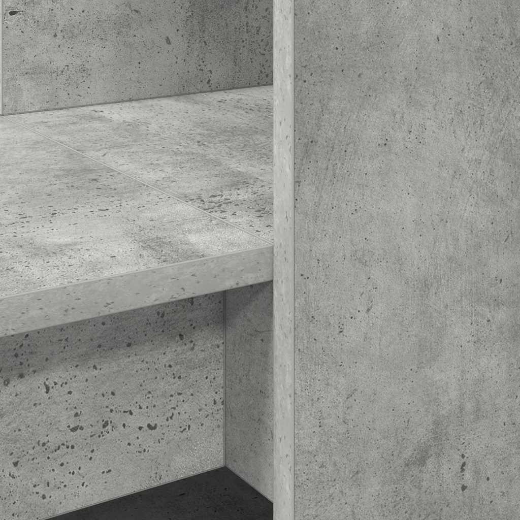 vidaXL Biurko Betonowy szary 122 x 67 x 145 cm Materiał drewnopochodny