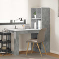 vidaXL Biurko Betonowy szary 122 x 67 x 145 cm Materiał drewnopochodny