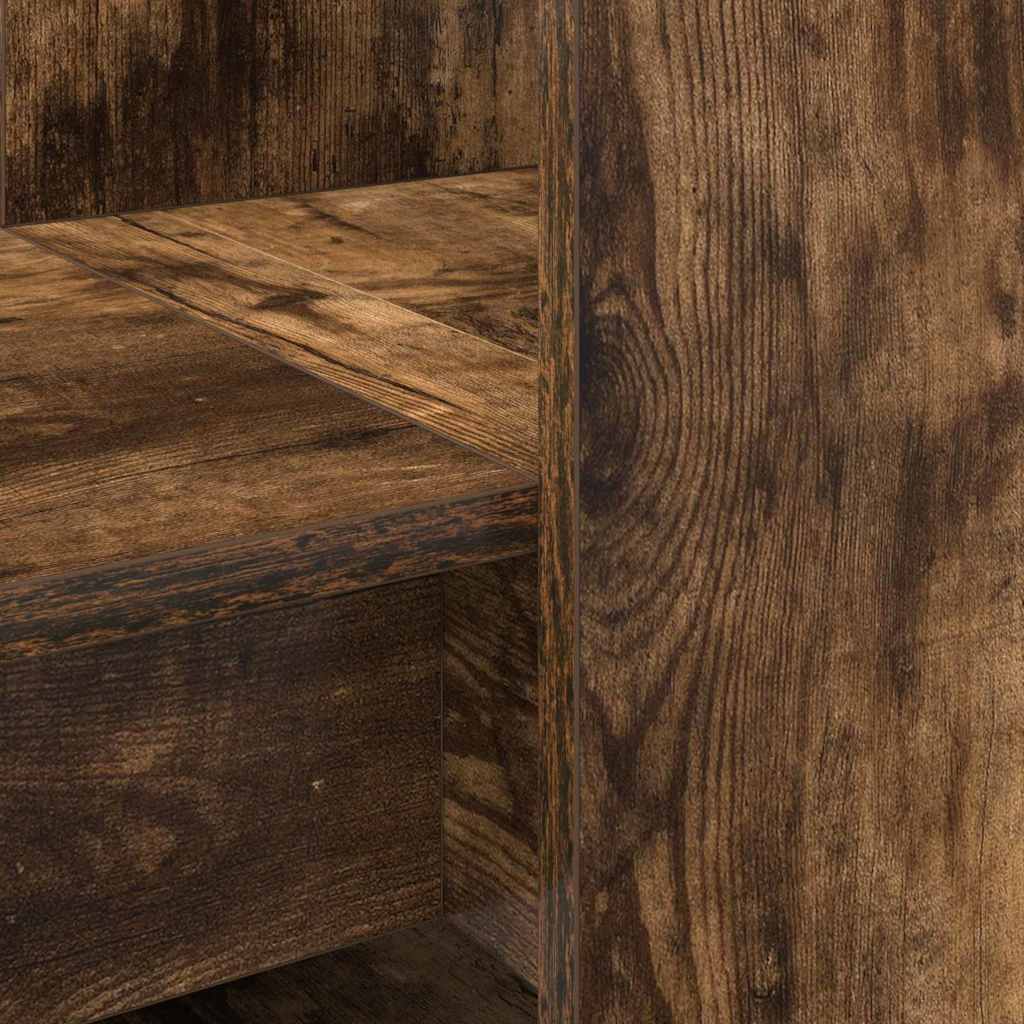 vidaXL Biurko Dąb wędzony 122 x 67 x 145 cm Materiał drewnopochodny