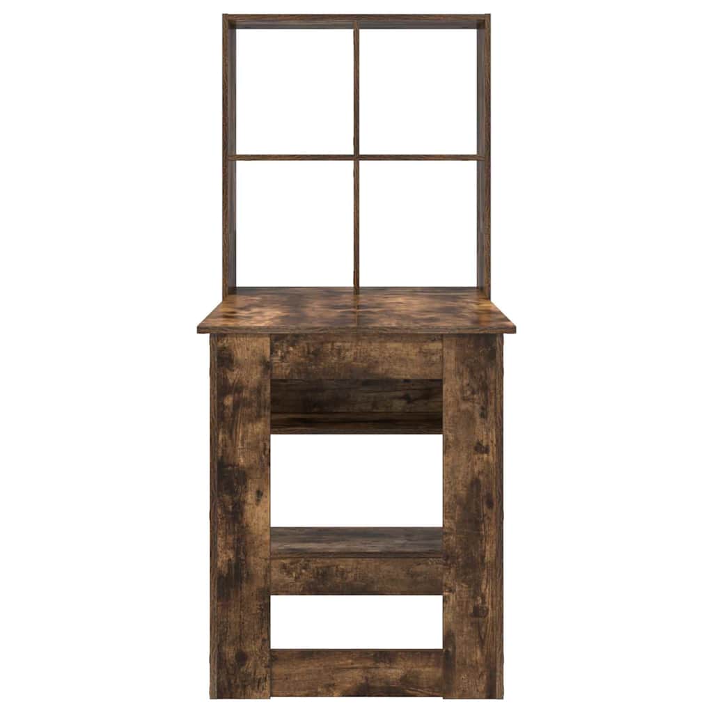 vidaXL Biurko Dąb wędzony 122 x 67 x 145 cm Materiał drewnopochodny