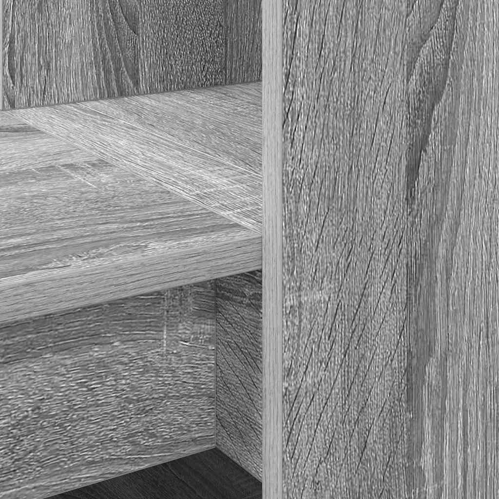 vidaXL Biurko Szary Sonoma 122 x 67 x 145 cm Materiał drewnopochodny