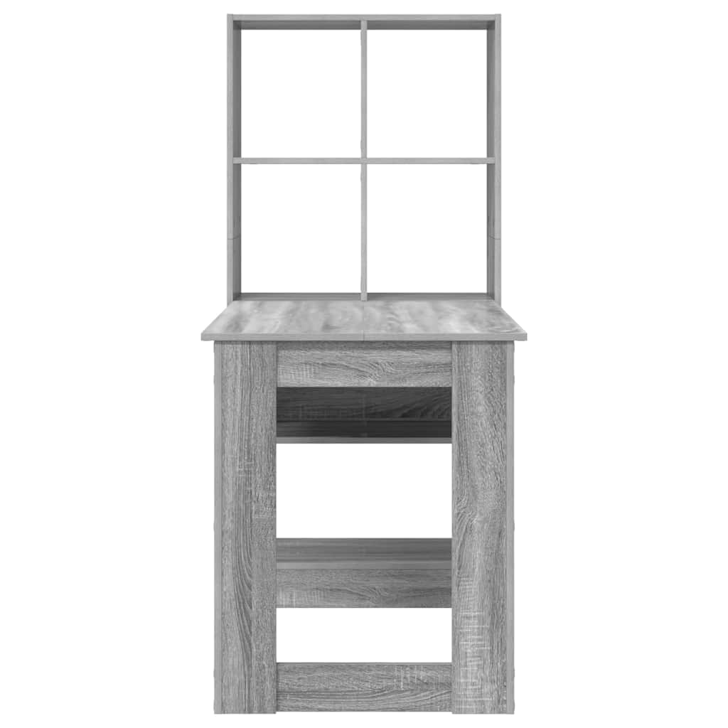 vidaXL Biurko Szary Sonoma 122 x 67 x 145 cm Materiał drewnopochodny