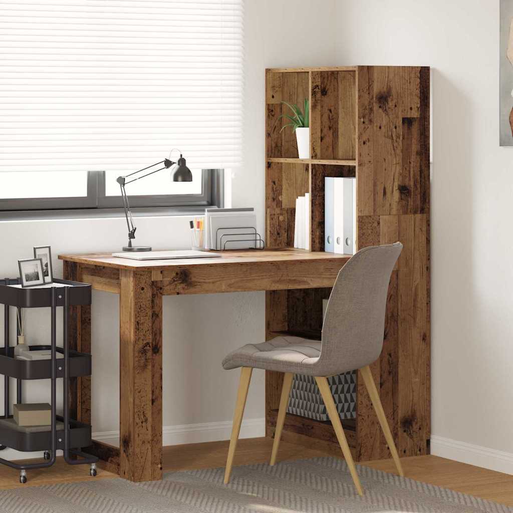 vidaXL Biurko Stare drewno 122 x 67 x 145 cm Materiał drewnopochodny