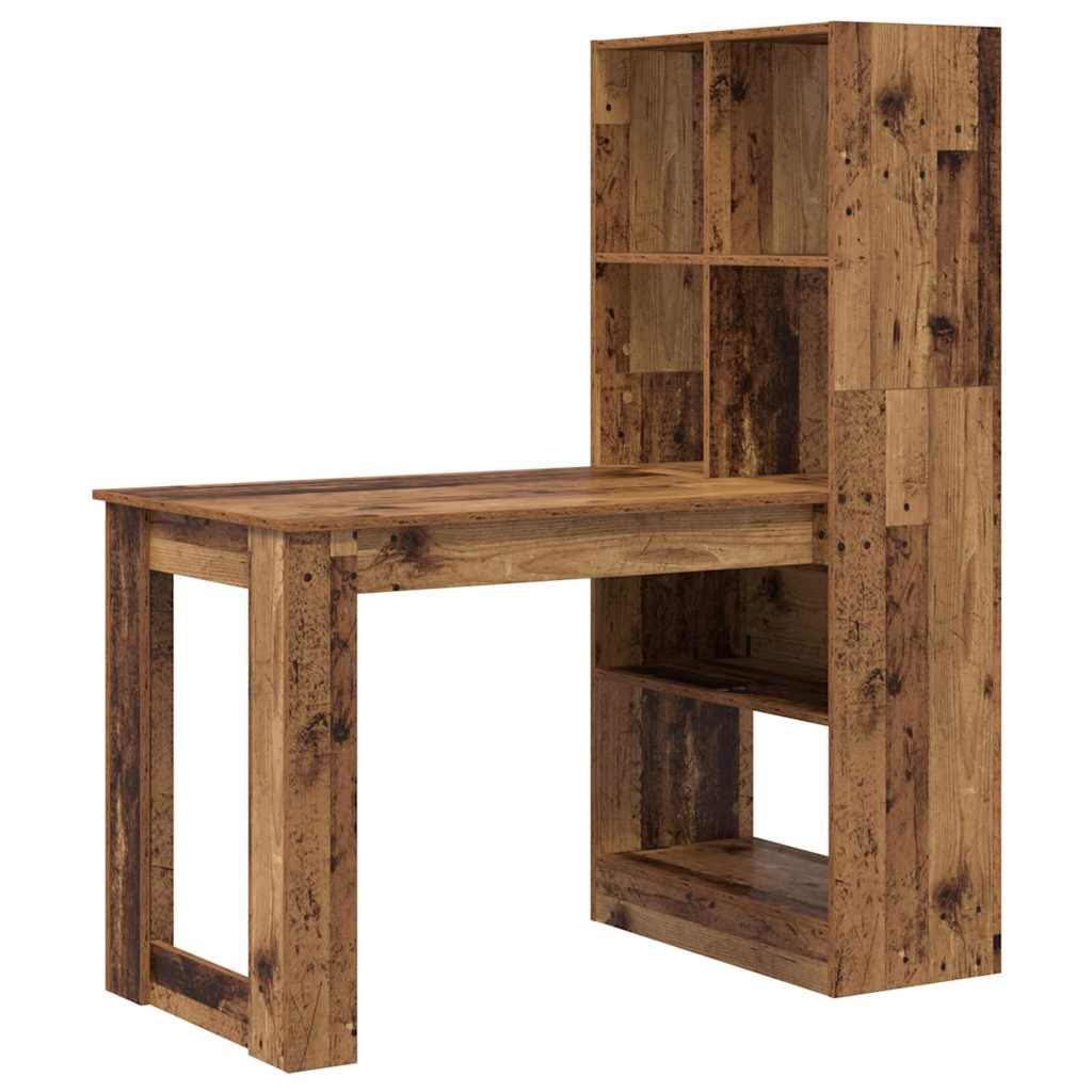 vidaXL Biurko Stare drewno 122 x 67 x 145 cm Materiał drewnopochodny