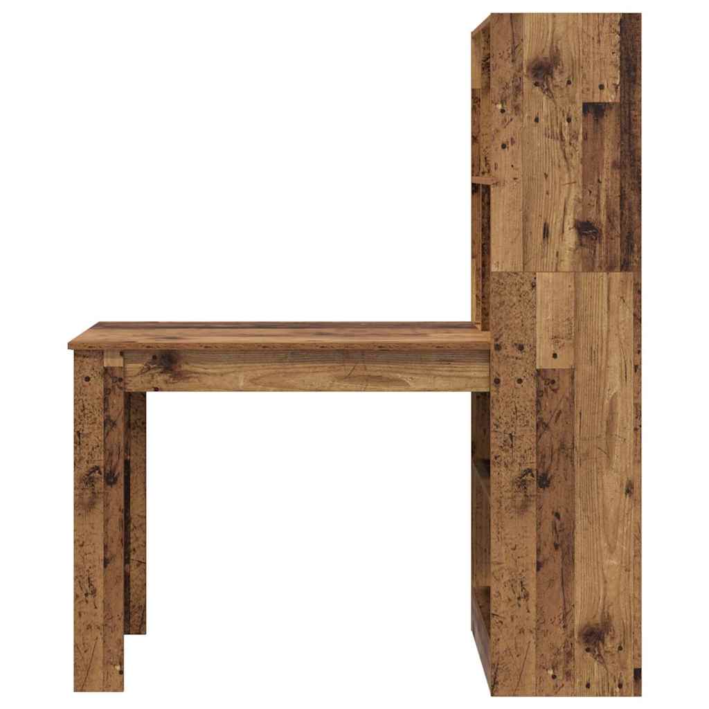 vidaXL Biurko Stare drewno 122 x 67 x 145 cm Materiał drewnopochodny