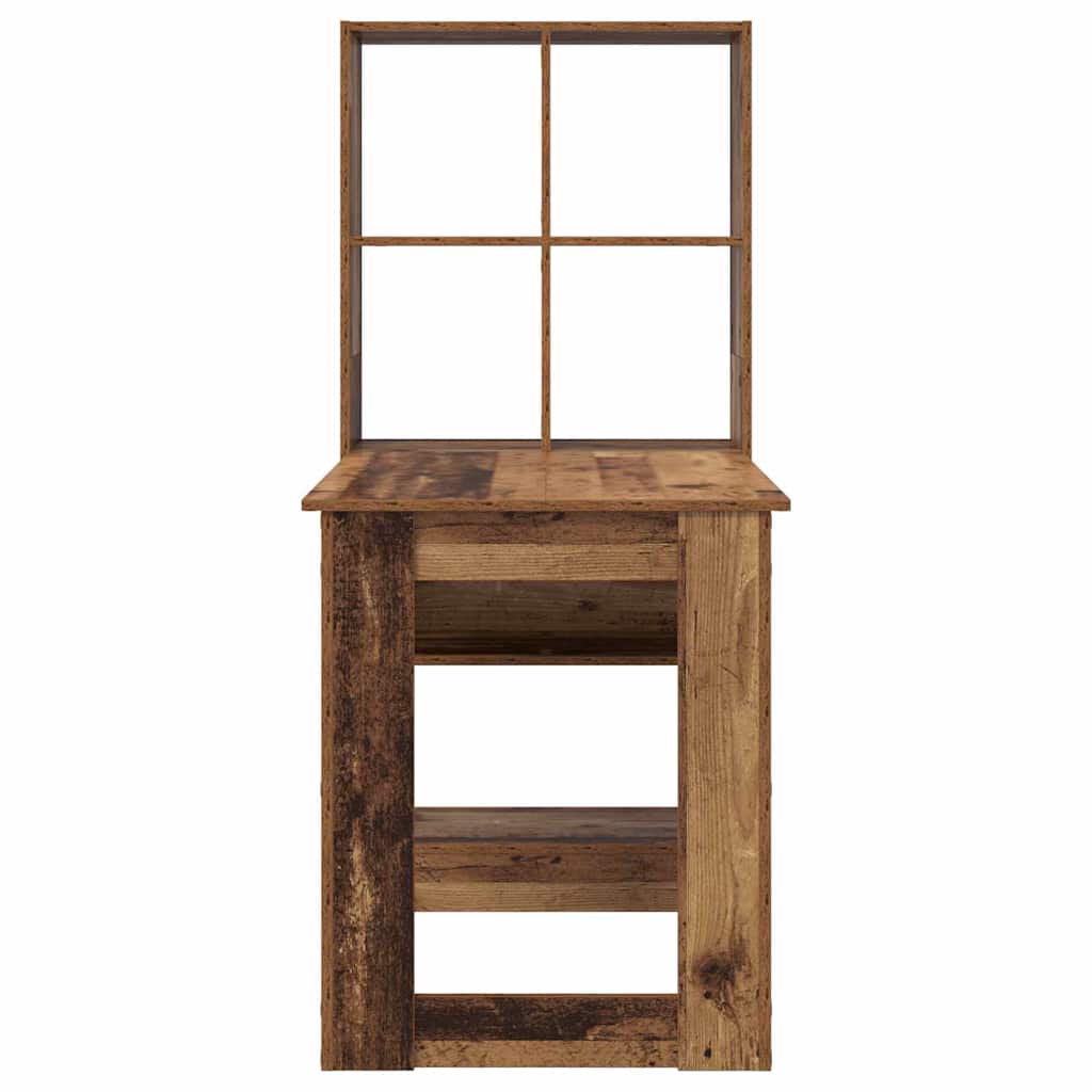 vidaXL Biurko Stare drewno 122 x 67 x 145 cm Materiał drewnopochodny
