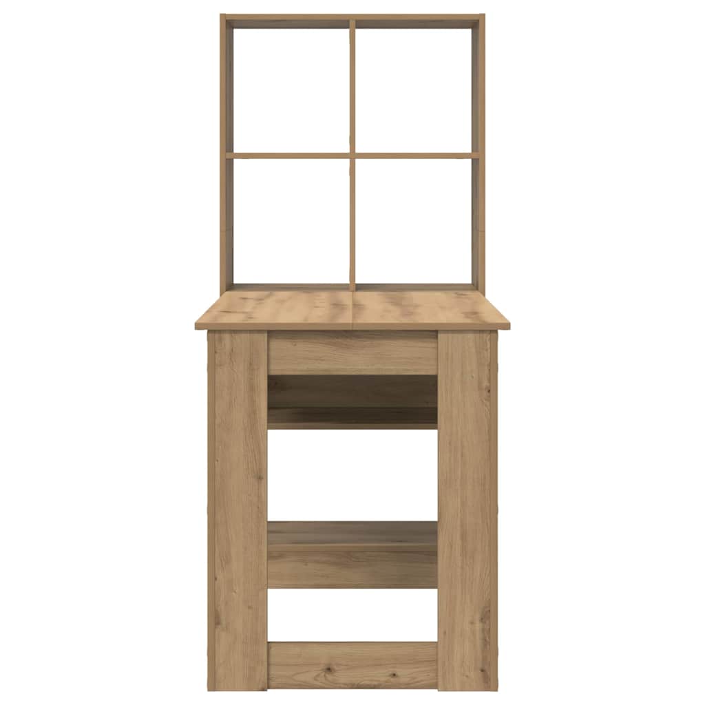 vidaXL Biurko z półką Dąb rzemieślniczy 122 x 67 x 145 cm