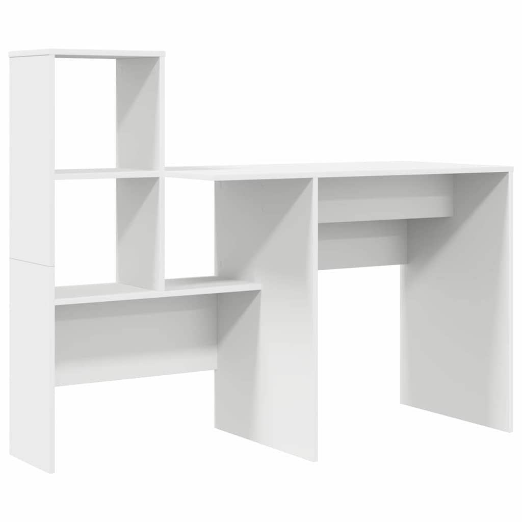 vidaXL Biurko Biały 131,5 x 50 x 106,5 cm Materiał drewnopochodny