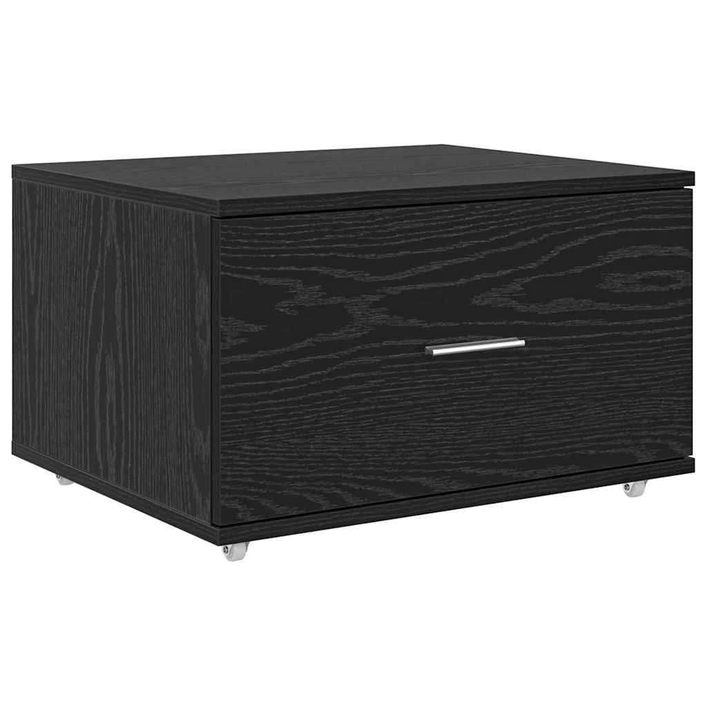 vidaXL Biurko Czarny Dąb 131,5 x 50 x 106,5 cm Materiał drewnopochodny