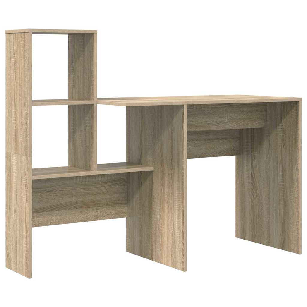 vidaXL Biurko Dąb Sonoma 131,5 x 50 x 106,5 cm Materiał drewnopochodny