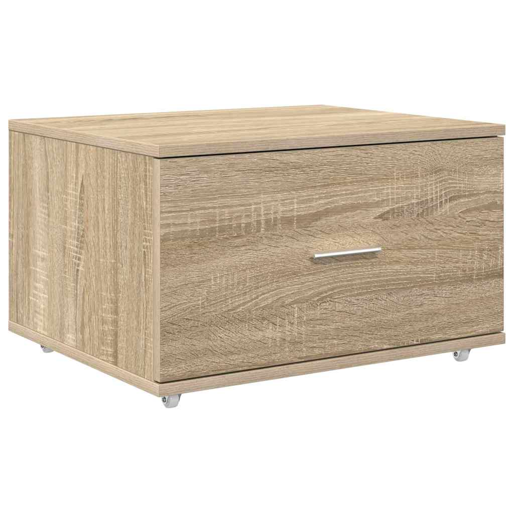 vidaXL Biurko Dąb Sonoma 131,5 x 50 x 106,5 cm Materiał drewnopochodny