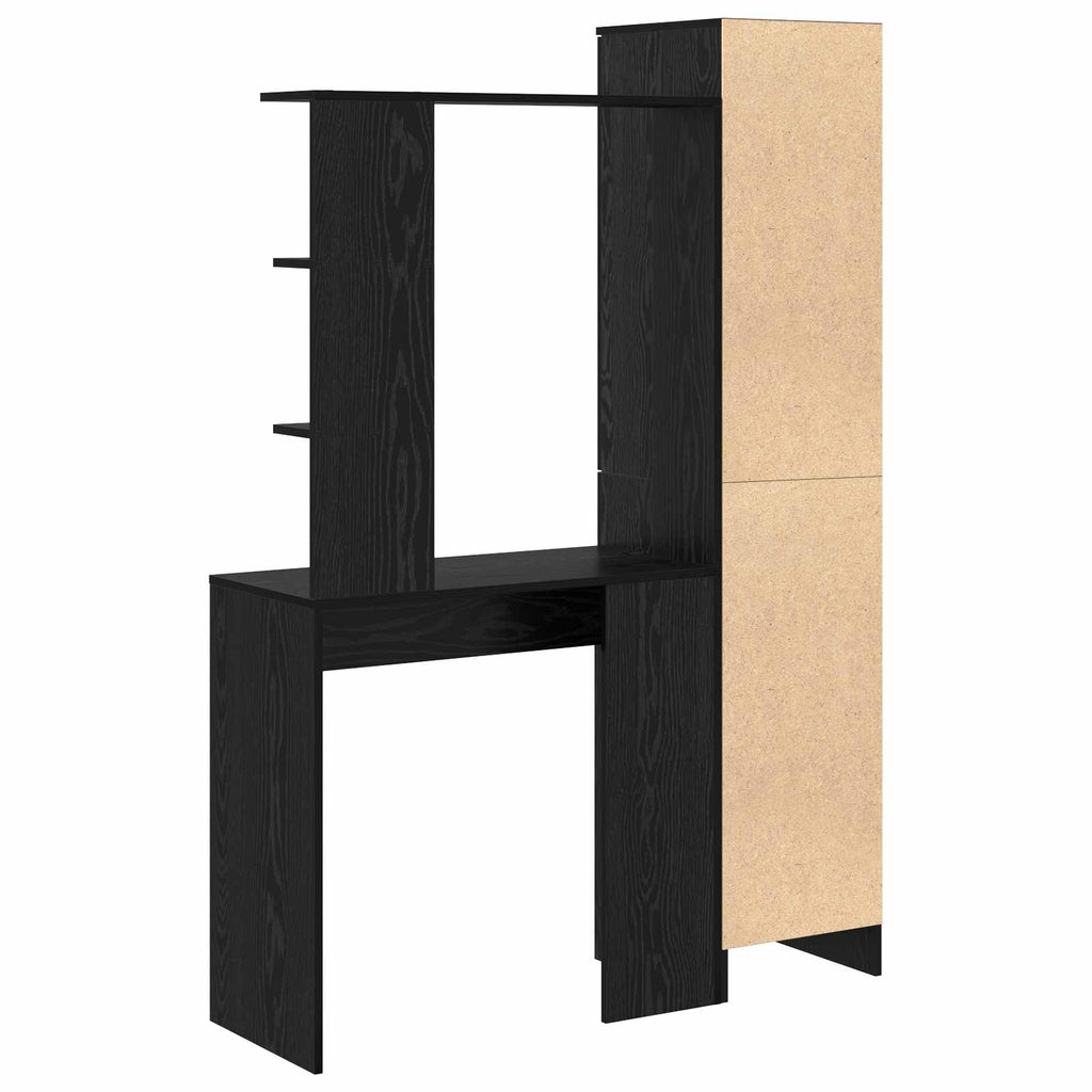 vidaXL Biurko 2 pcs Czarny Dąb