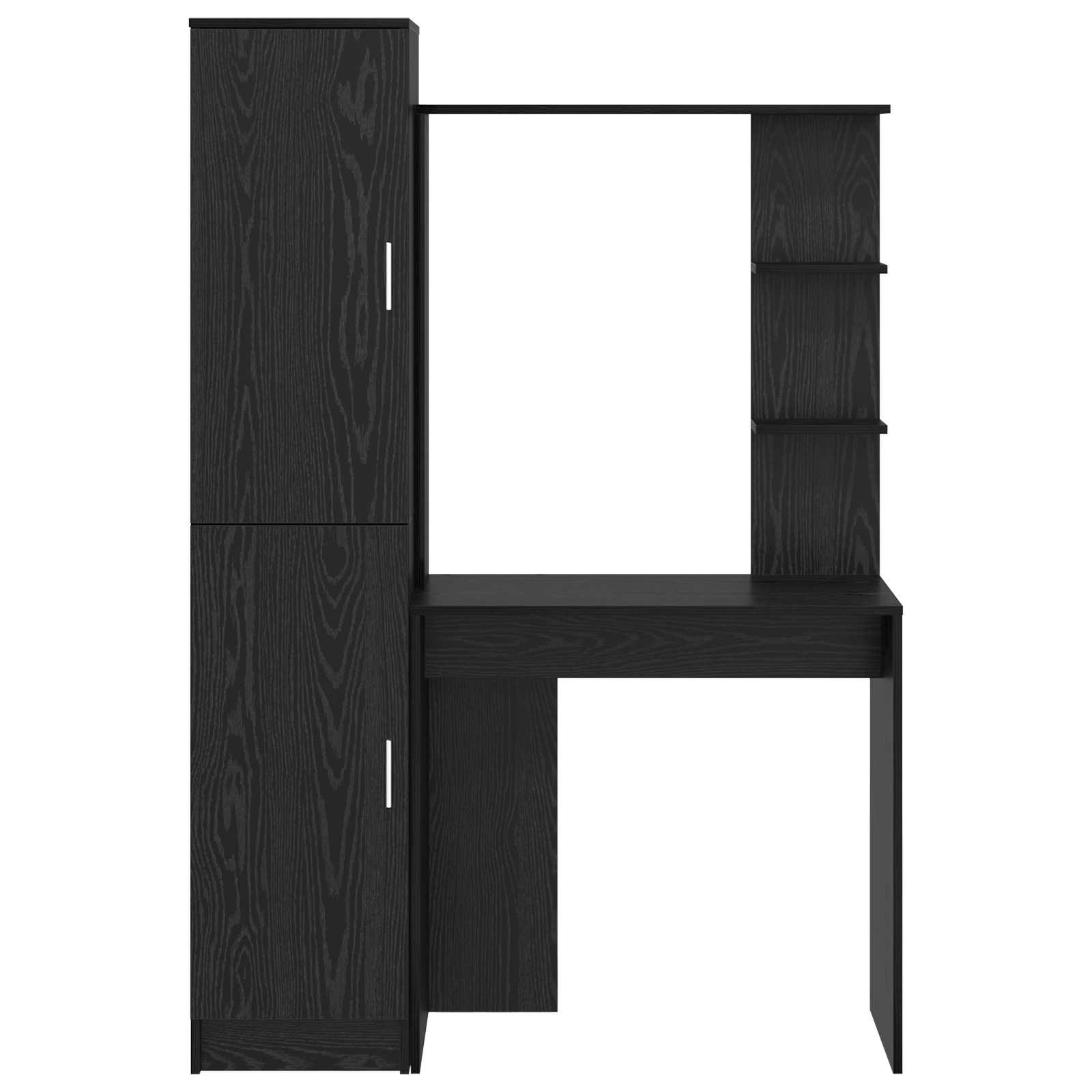 vidaXL Biurko 2 pcs Czarny Dąb