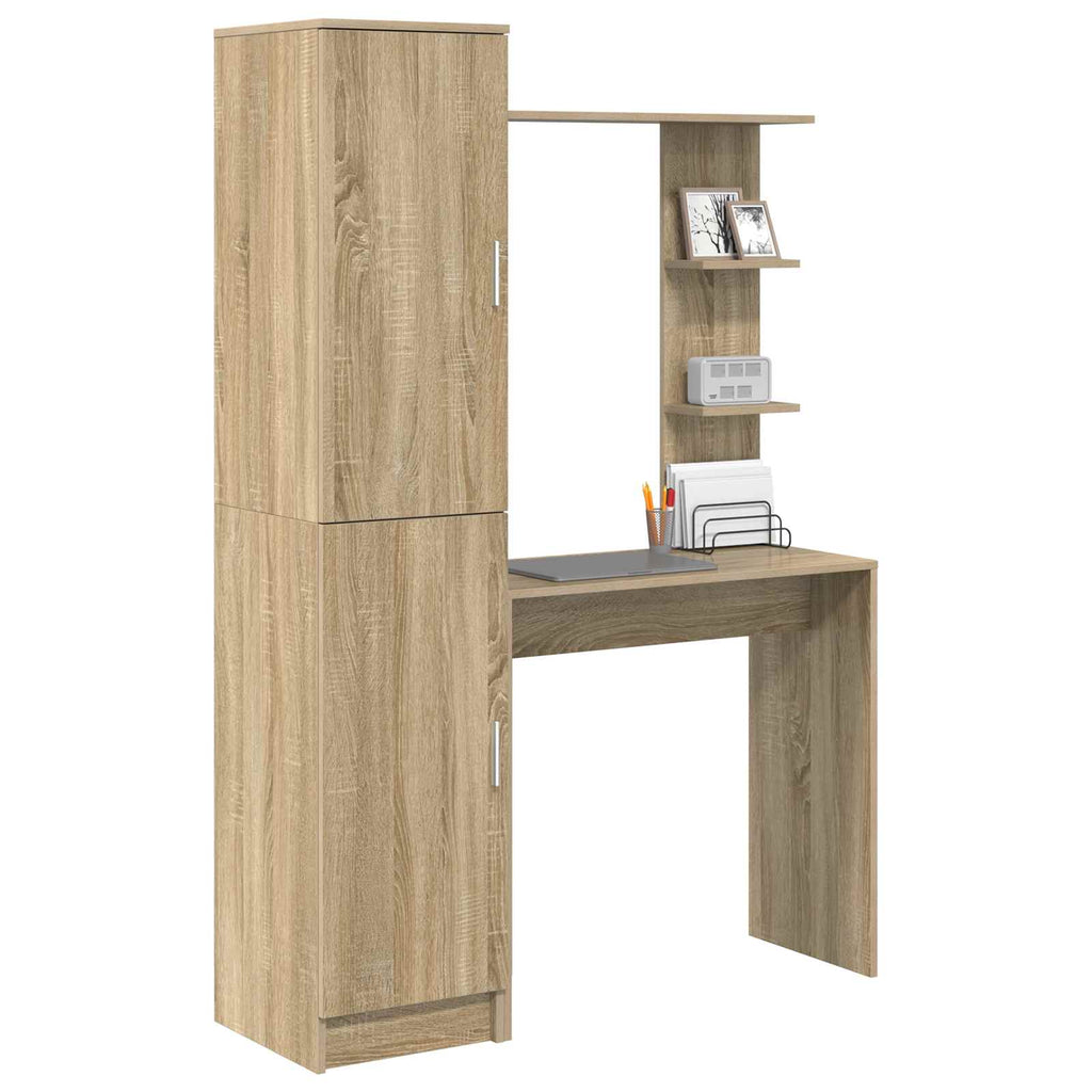 vidaXL Biurko 2 pcs Dąb Sonoma