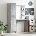 vidaXL Biurko 2 pcs Betonowy szary