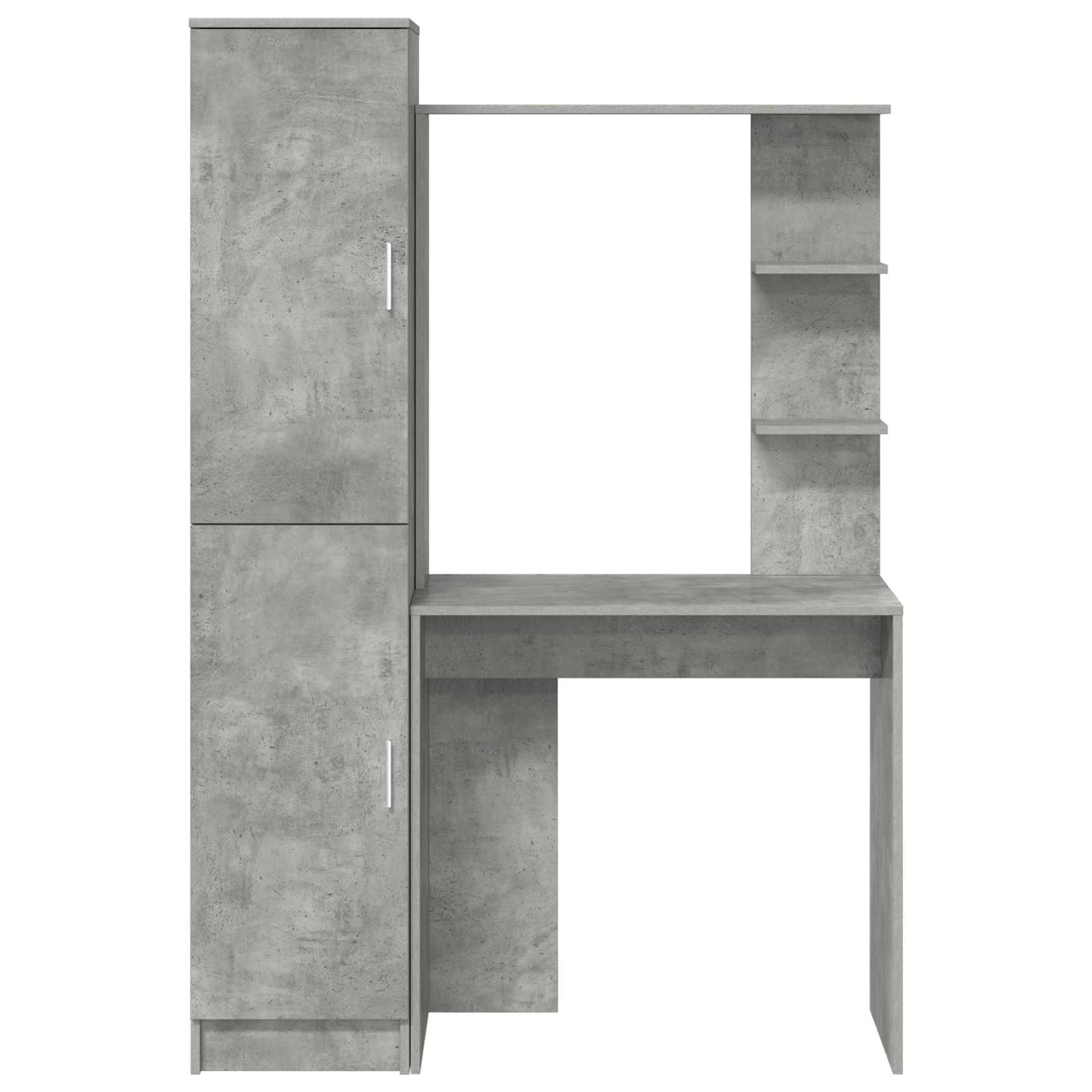 vidaXL Biurko 2 pcs Betonowy szary