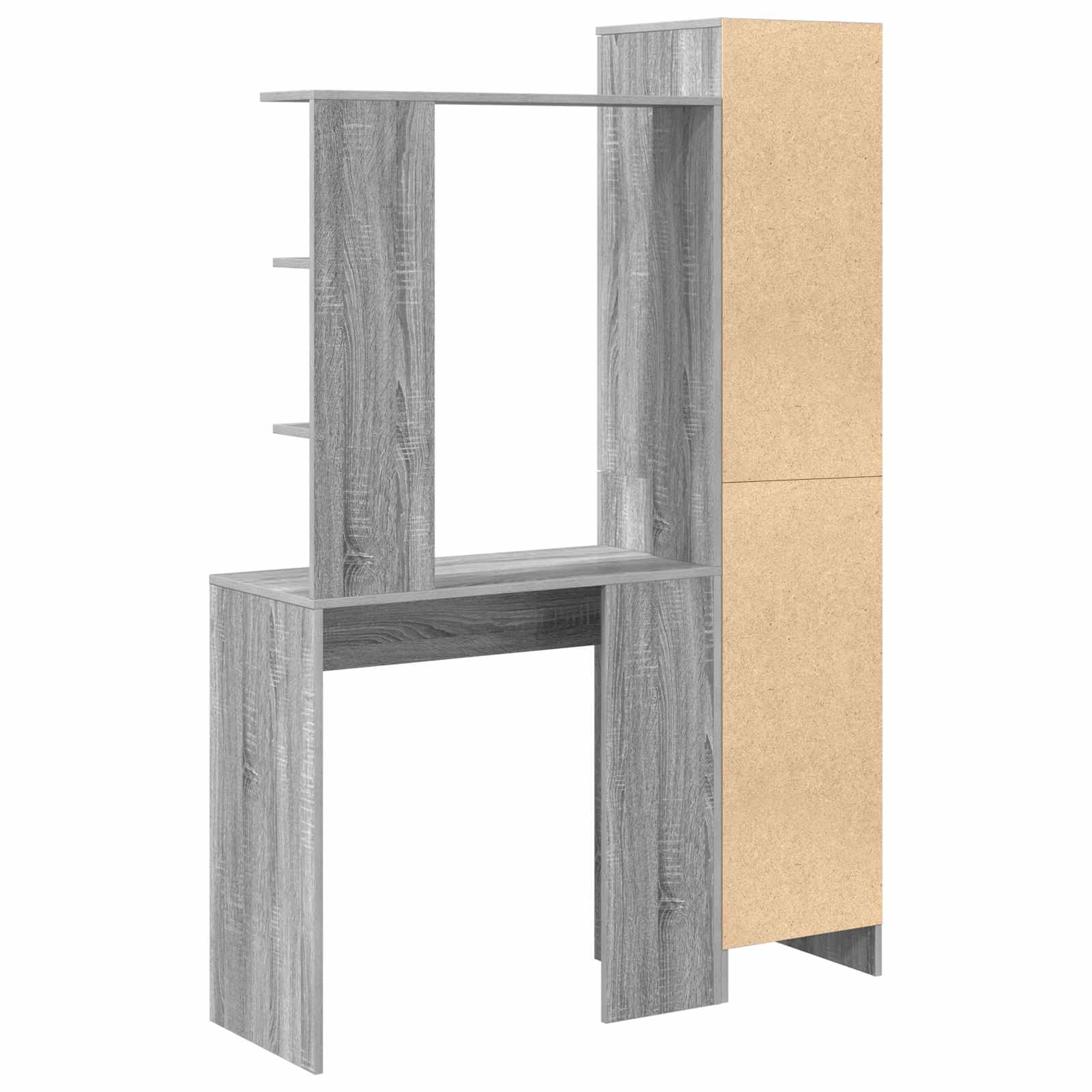 vidaXL Biurko 2 pcs Szary Sonoma