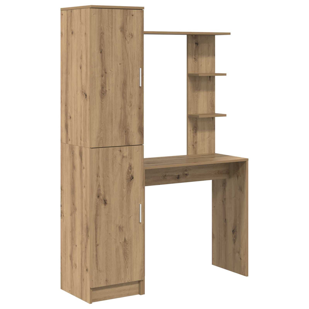 vidaXL Biurko 2 pcs Dąb rzemieślniczy
