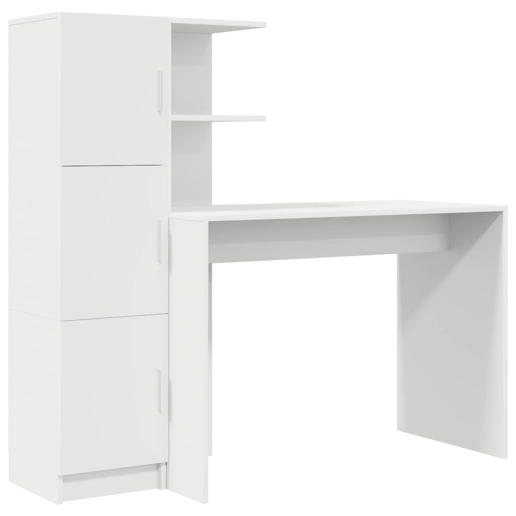 vidaXL Biurko 2 pcs Biały