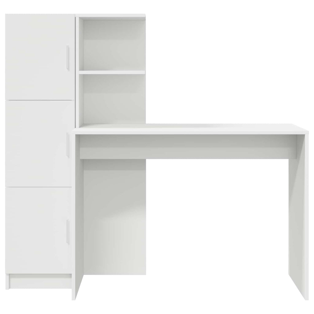 vidaXL Biurko 2 pcs Biały