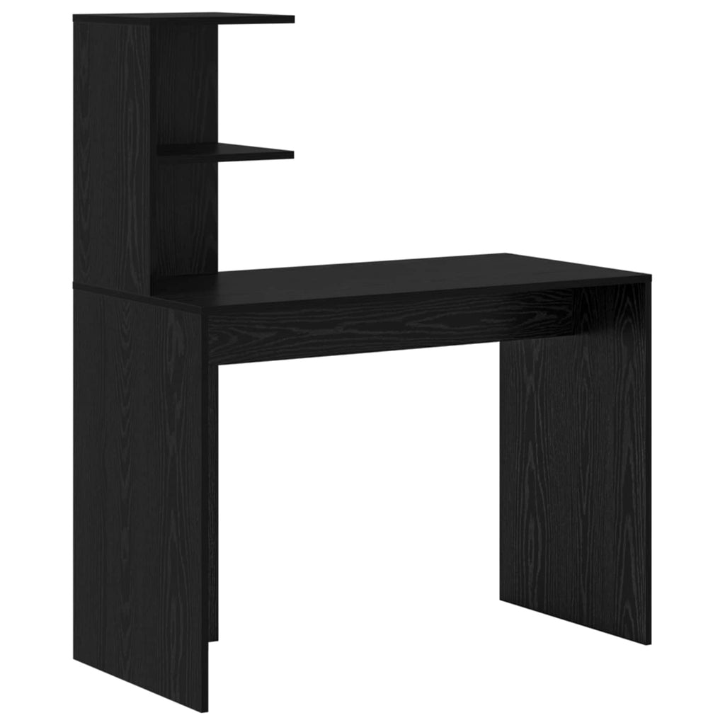 vidaXL Biurko 2 pcs Czarny Dąb