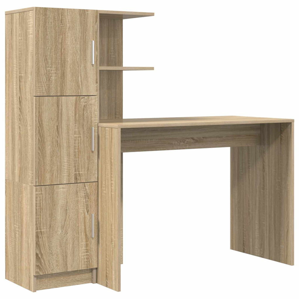 vidaXL Biurko 2 pcs Dąb Sonoma